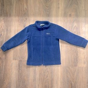 Unisex Navy Blue Fleece Columbia Jacket - Size 4T